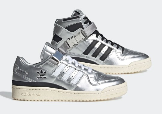 atmos Casts The adidas Forum ’84 Hi And Low In Silver Metallic