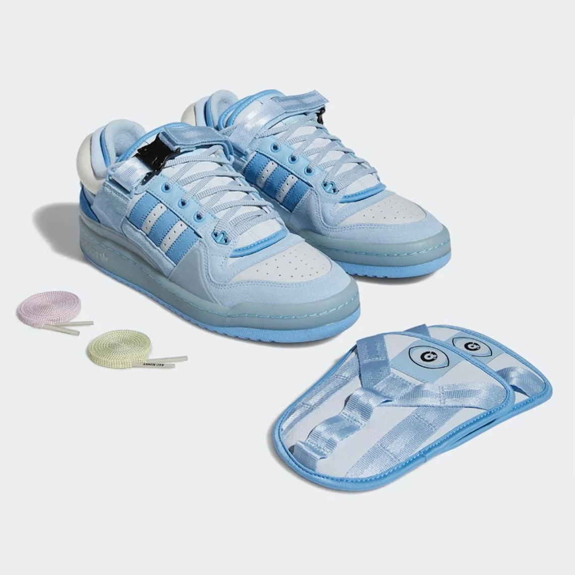 Decremento globo Jirafa Bad Bunny adidas Forum Buckle Blue Tint GY9693 | SneakerNews.com