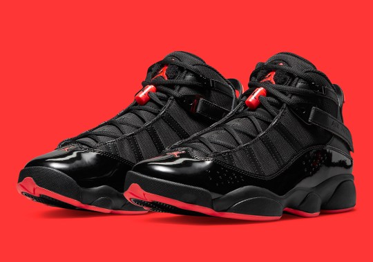 Black Patent Leather And Infrared Shine On The Jordan 6 Rings