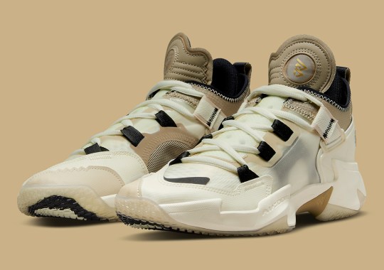 Russell Westbrook’s Jordan Why Not .5 Appears In A Sandy Gold Trim