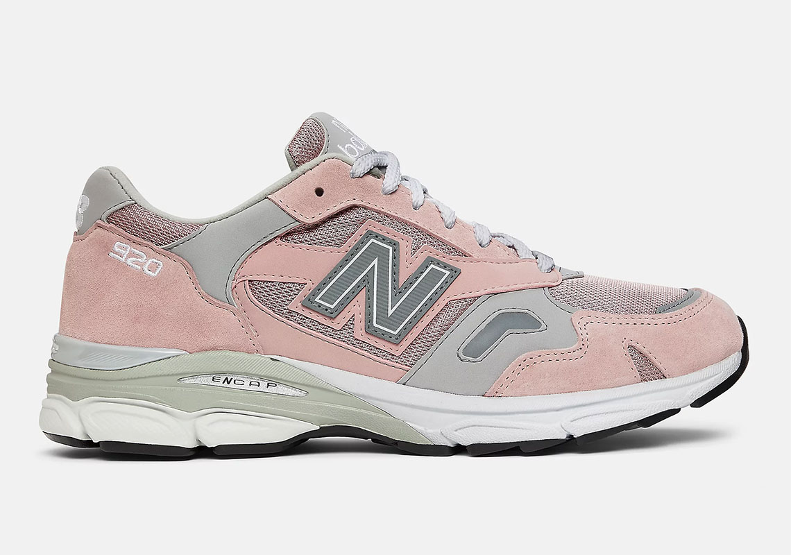 pink and grey new balance shoes