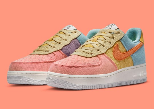 More Multi-Colored Canvas And Wovens Appear On The Nike Air Force 1 “Sun Club”