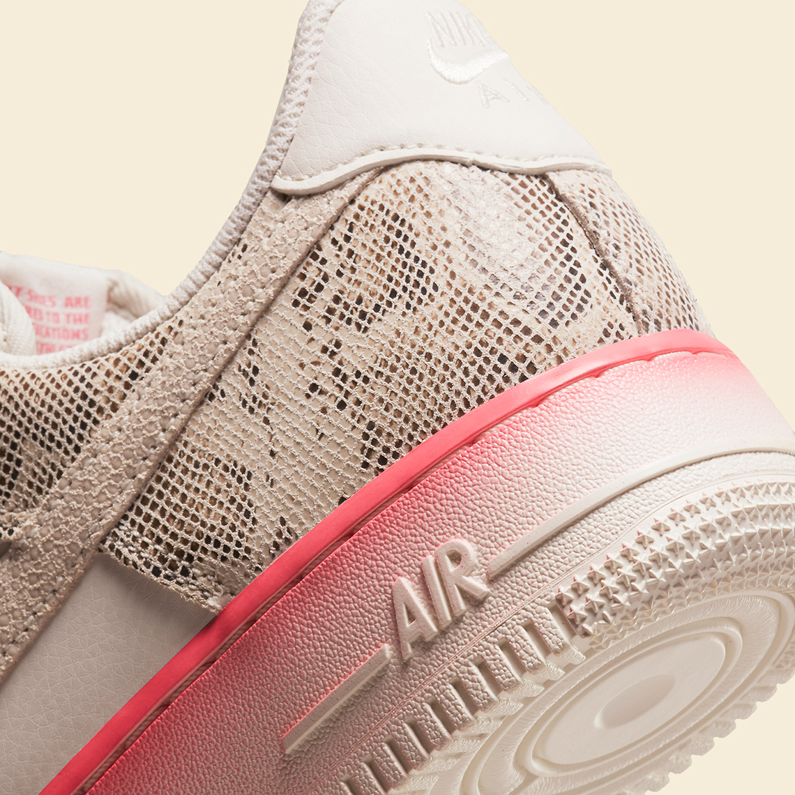 pink snakeskin air force 1