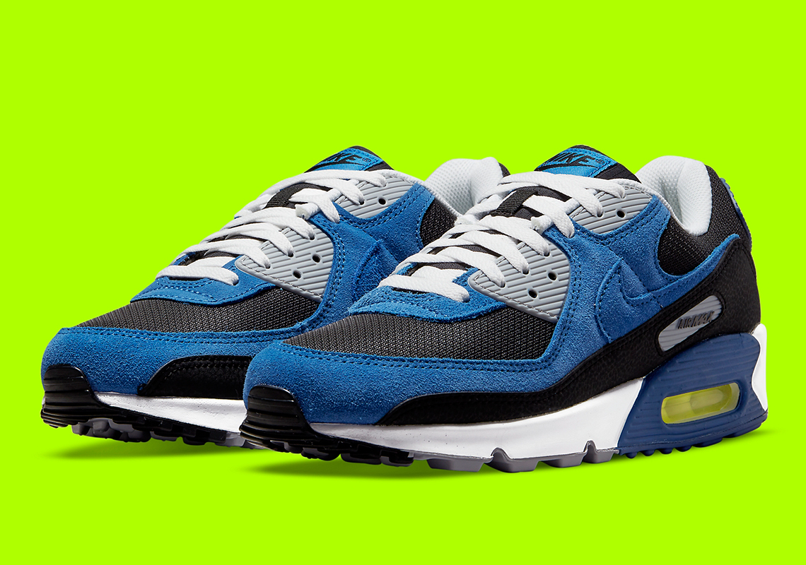 Royal And Volt Pair Up On The Orange Nike Air Max 90