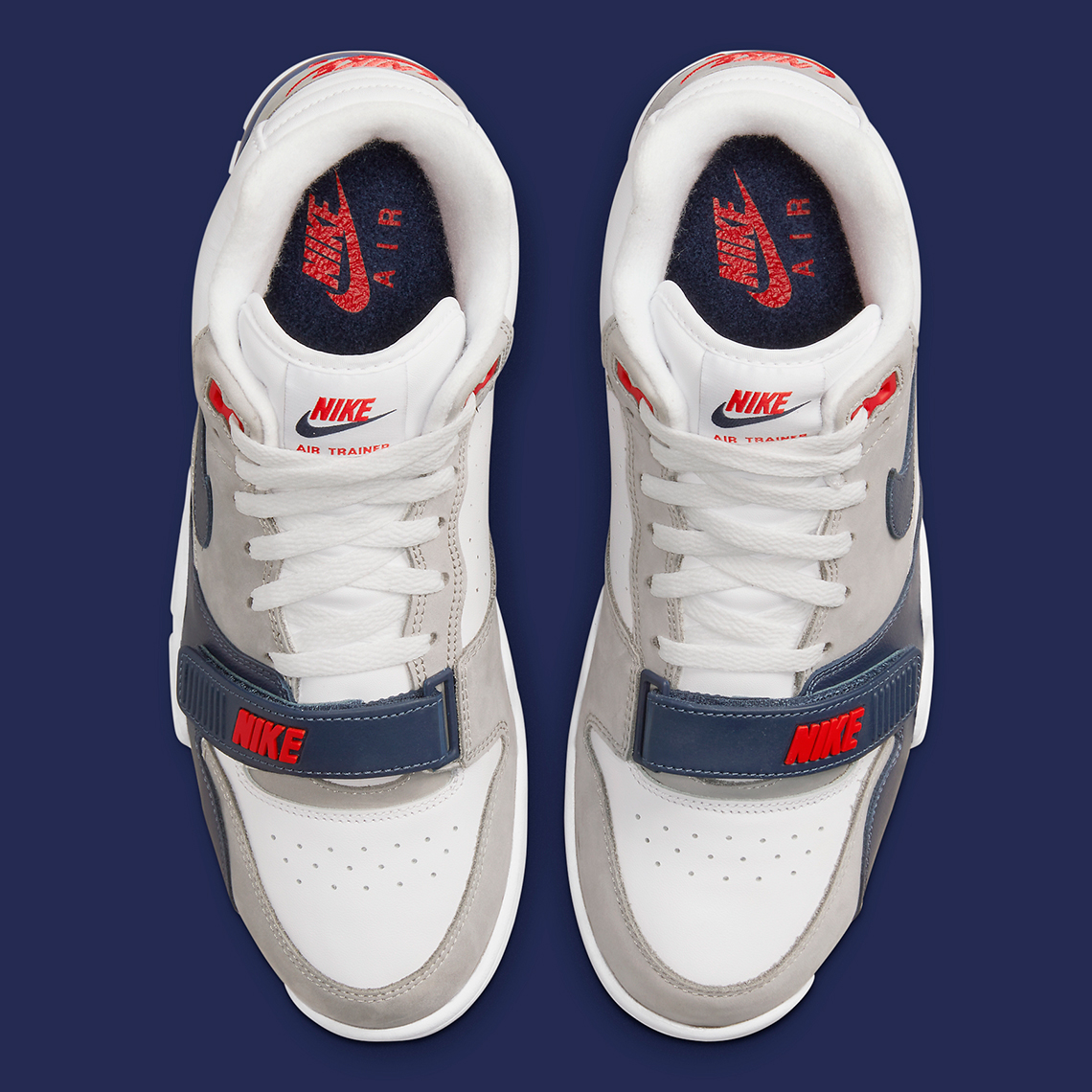 nike air max silver shoes online india price list White Grey Navy Red Dm0521 101 1
