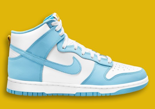 “Blue Chill” Makes This Nike Dunk High Perfect For Any Tar Heel Fan's Wardrobe