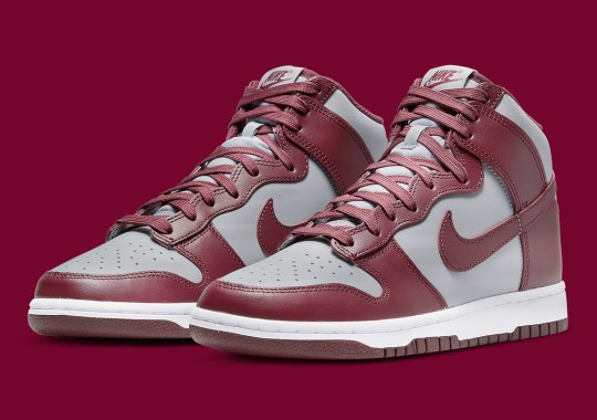 Official Images Of The Nike Dunk High “Dark Beetroot”