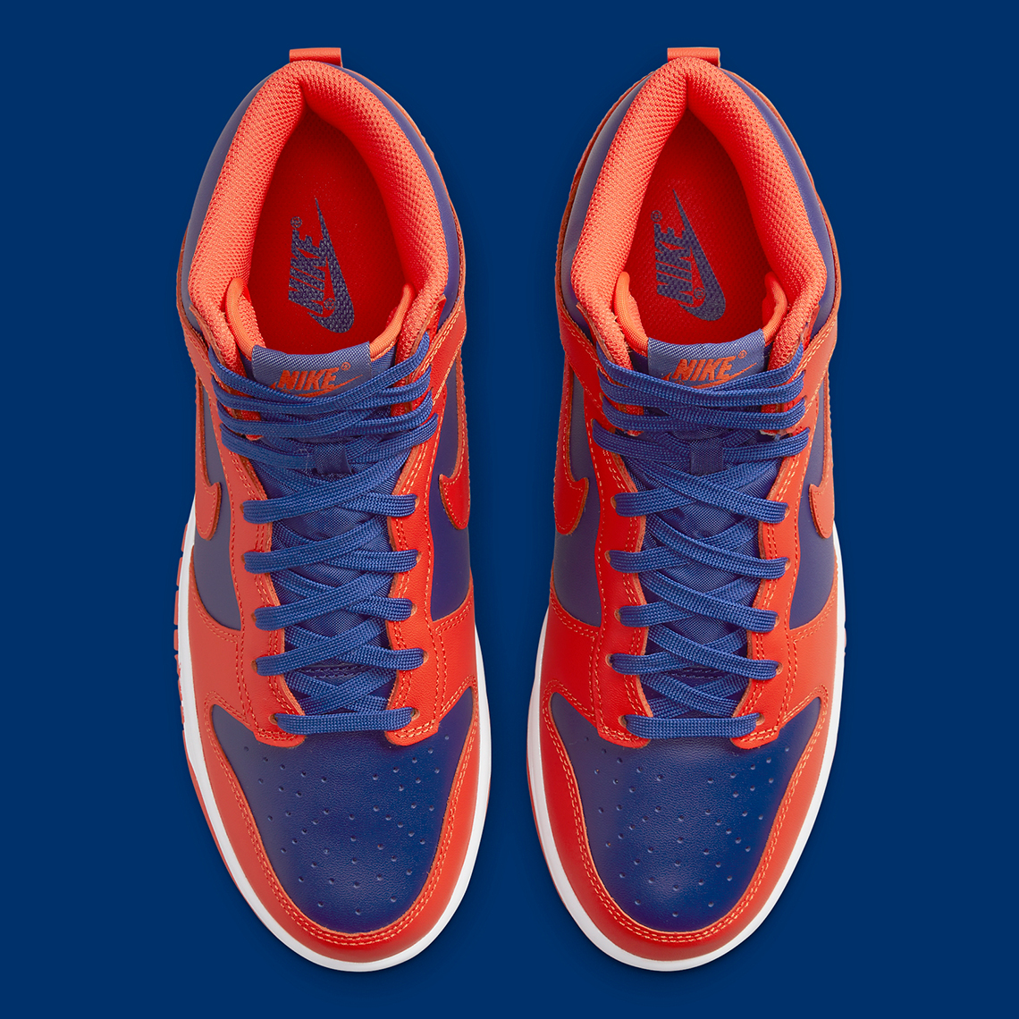 Nike Dunk High NY KNICKS METS Orange Deep Royal Blue DD1399-800