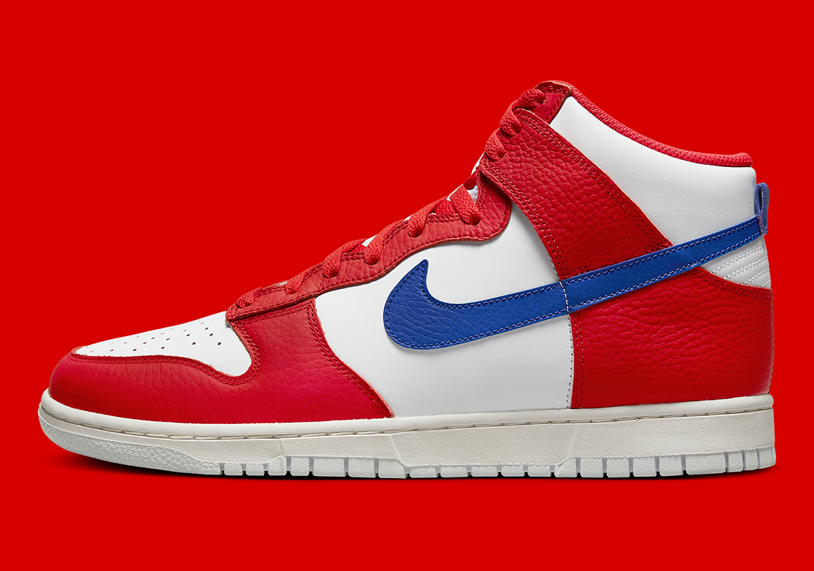 Nike Dunk High Red White Blue DX2661-100 Release Date 