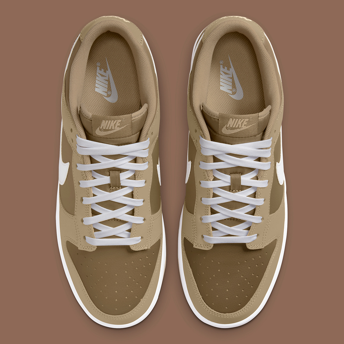 low top brown dunks