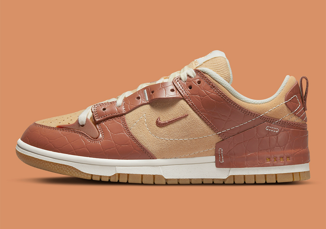 nike dunk low disrupt 2 brown croc dv1026 215 release date 8