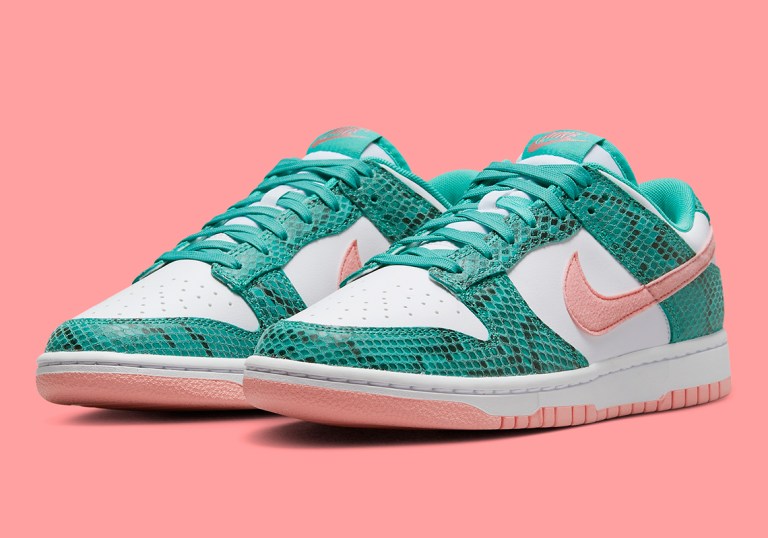 nike-dunk-low-green-snakeskin-  display picture 2