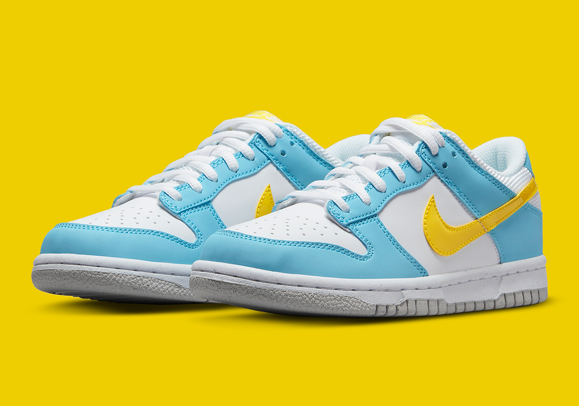 Nike Dunk yellow and white dunks Low Next Nature GS Blue Yellow | SneakerNews.com
