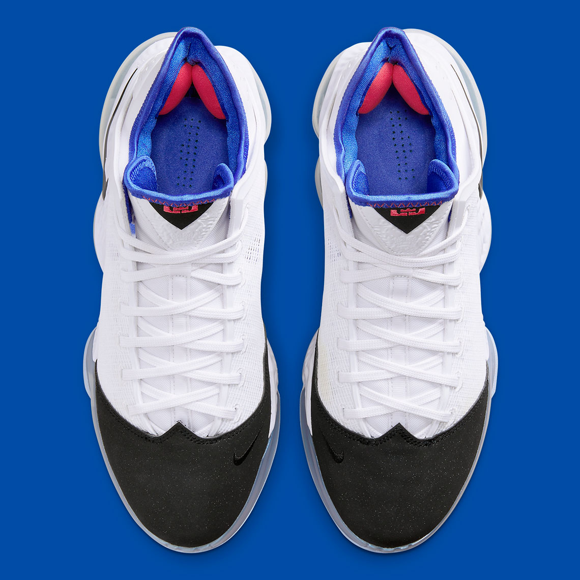Nike Lebron 19 Low White Black Medium Blue Siren Red Dh1270 100 1