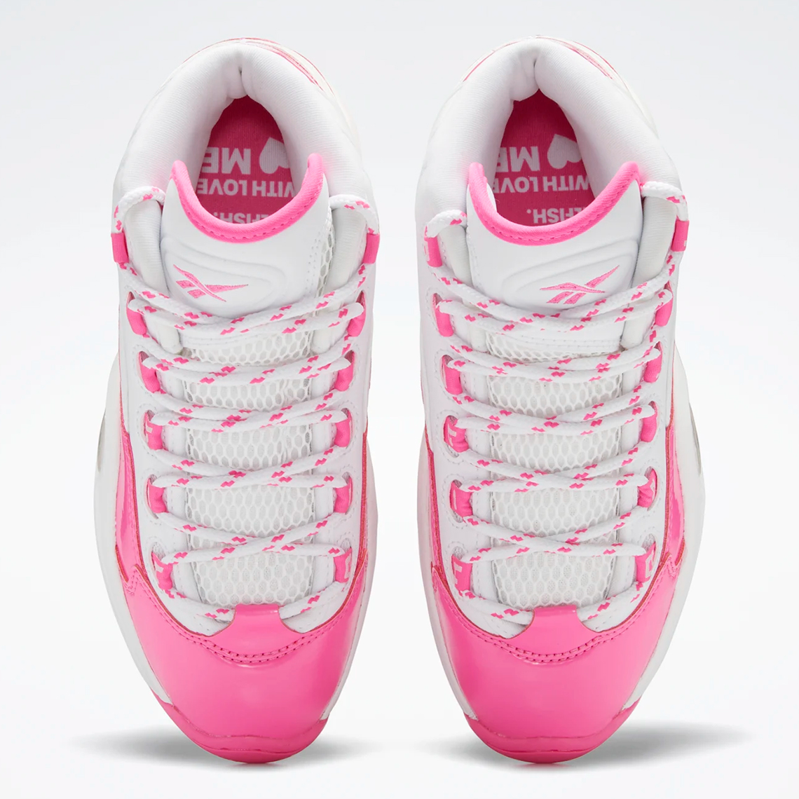 hot pink and white nike shoes