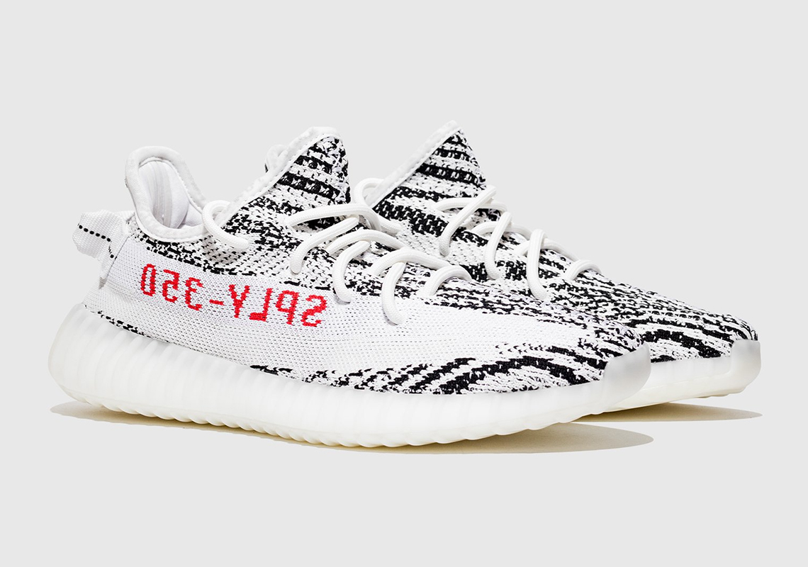 Yeezy zebra deals 1st release