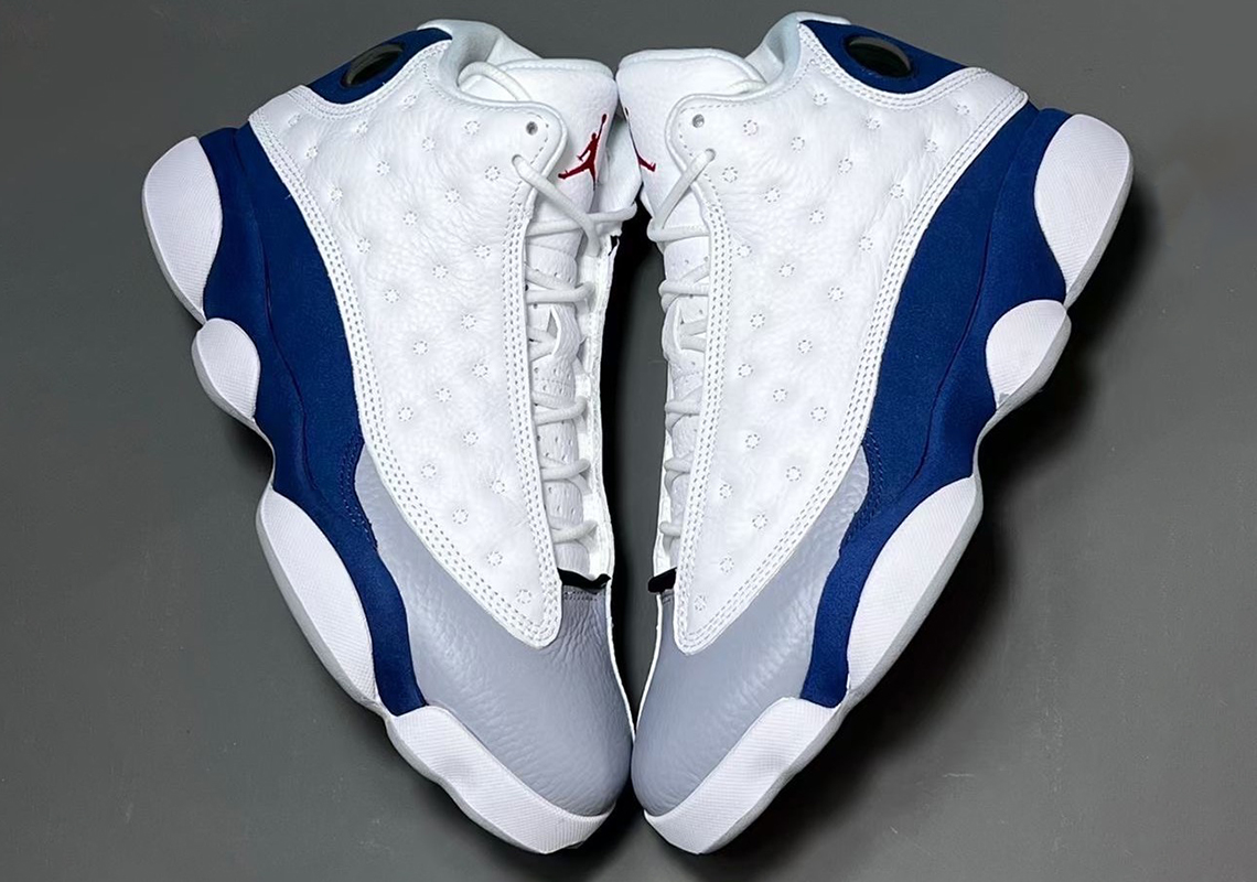 blue white and grey jordan 13