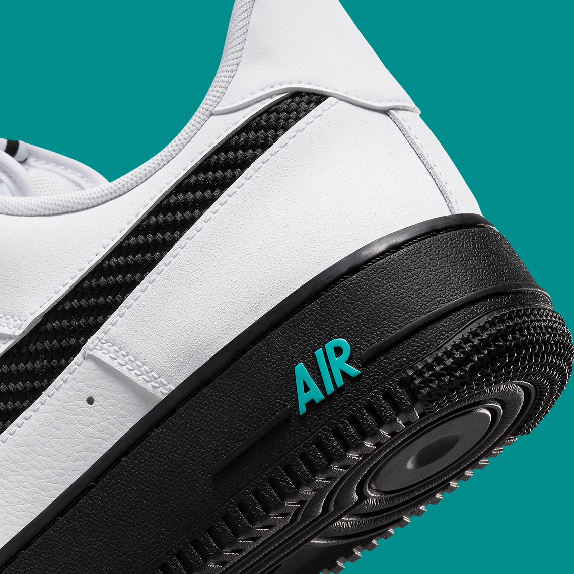 Nike Air Force 1 White Black Teal DR0155 100 SneakerNews