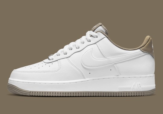 Light Olive Trims Flavor This Otherwise Simple Nike Air Force 1 Colorway