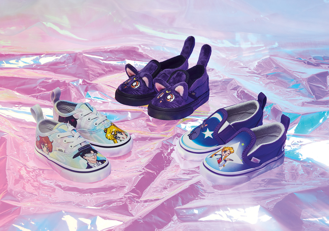 vans sailor moon slip on