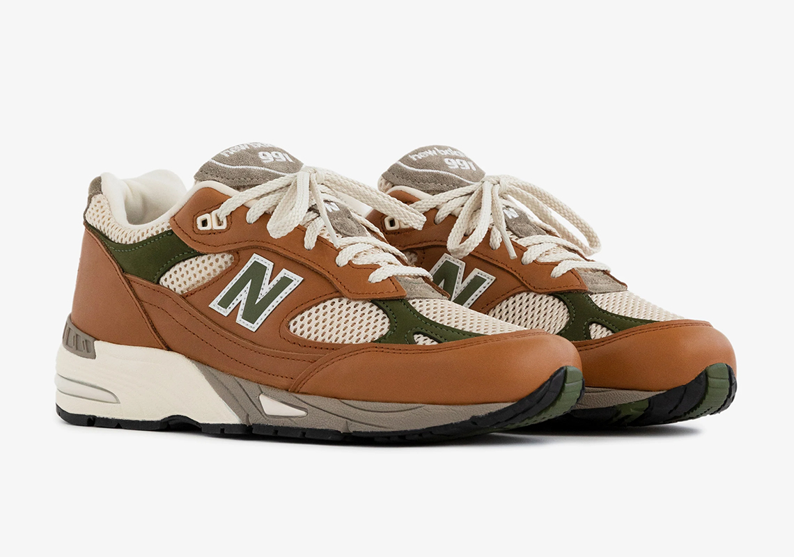 Aime Leon Dore New Balance 991 Tan Green 1