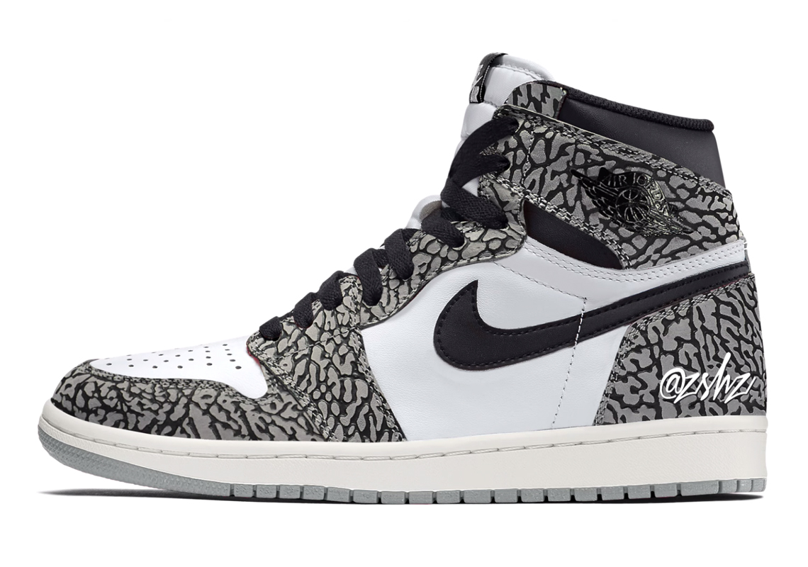 black white and gray jordan 1