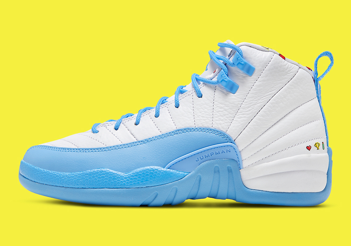 blue and yellow jordan 12