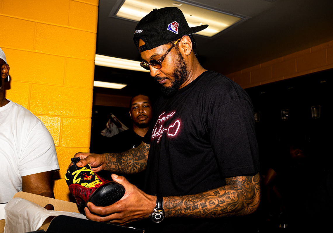 A legendary pair, indeed. @carmeloanthony wears the new Nike