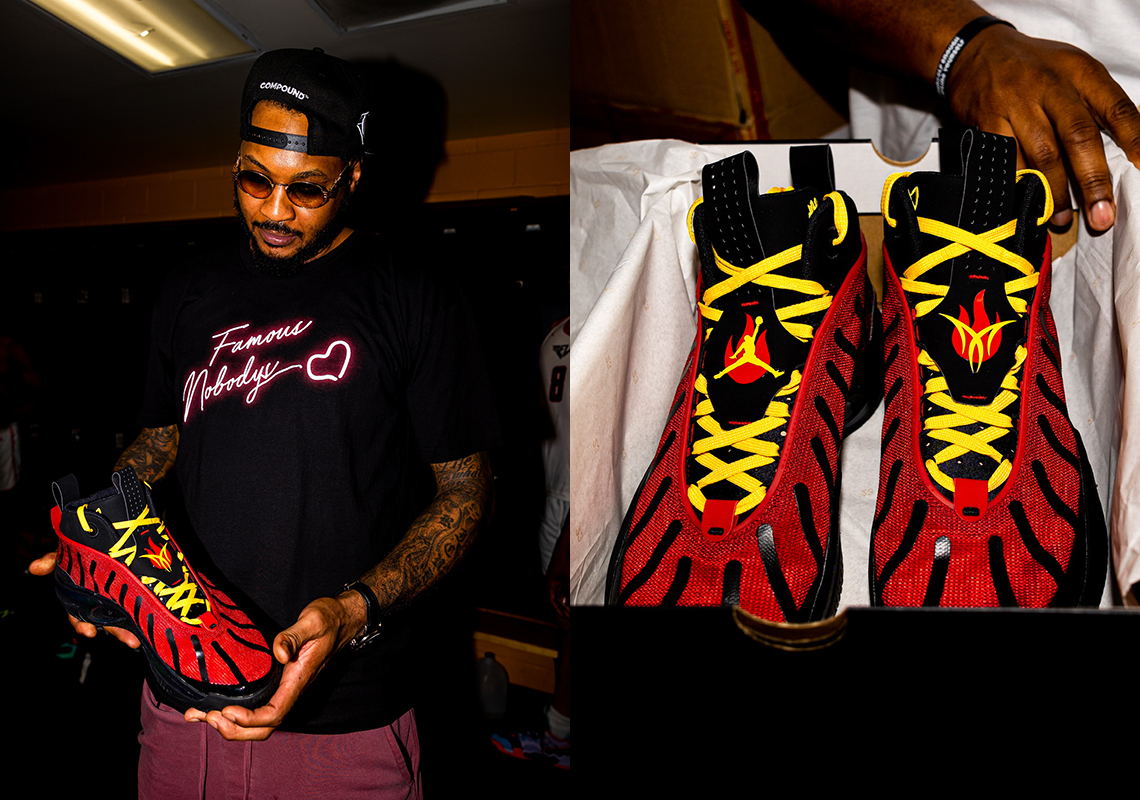 Carmelo Anthony Gifts Nike Air Bakin' Inspired Air Jordan 36 To Baltimore AAU Team