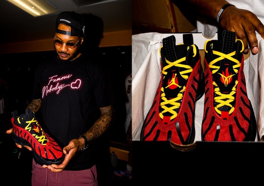 Carmelo Anthony Gifts Nike Air Bakin’ Inspired Air Jordan 36 To Baltimore AAU Team