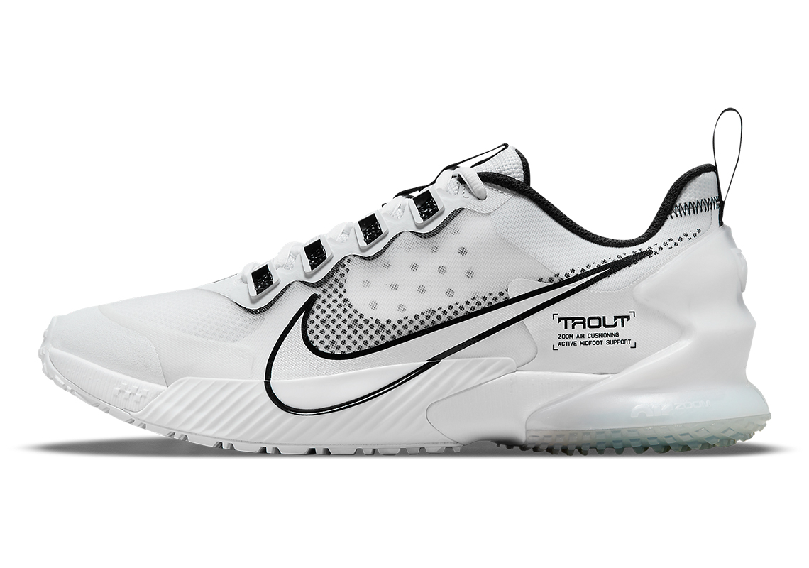 Nike Force Zoom Trout LTD Turf White/Black/Bright Crimson Men's ...