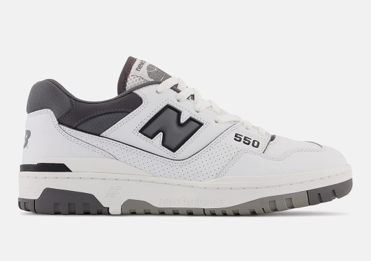 The New Balance 550 Keeps It Simple In “White/Grey”