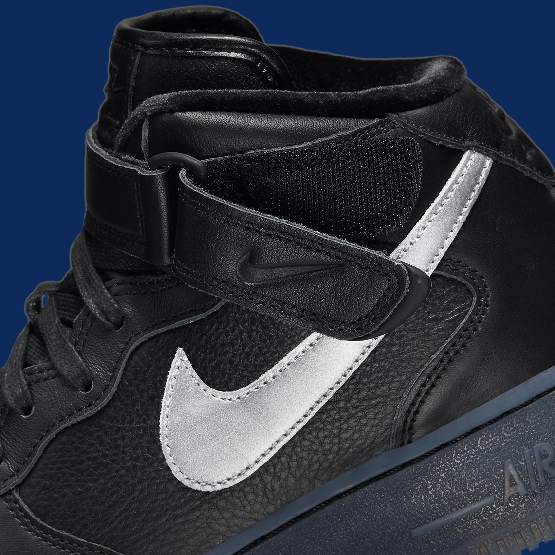 nike air force 1 mid black navy dx3061 001 1