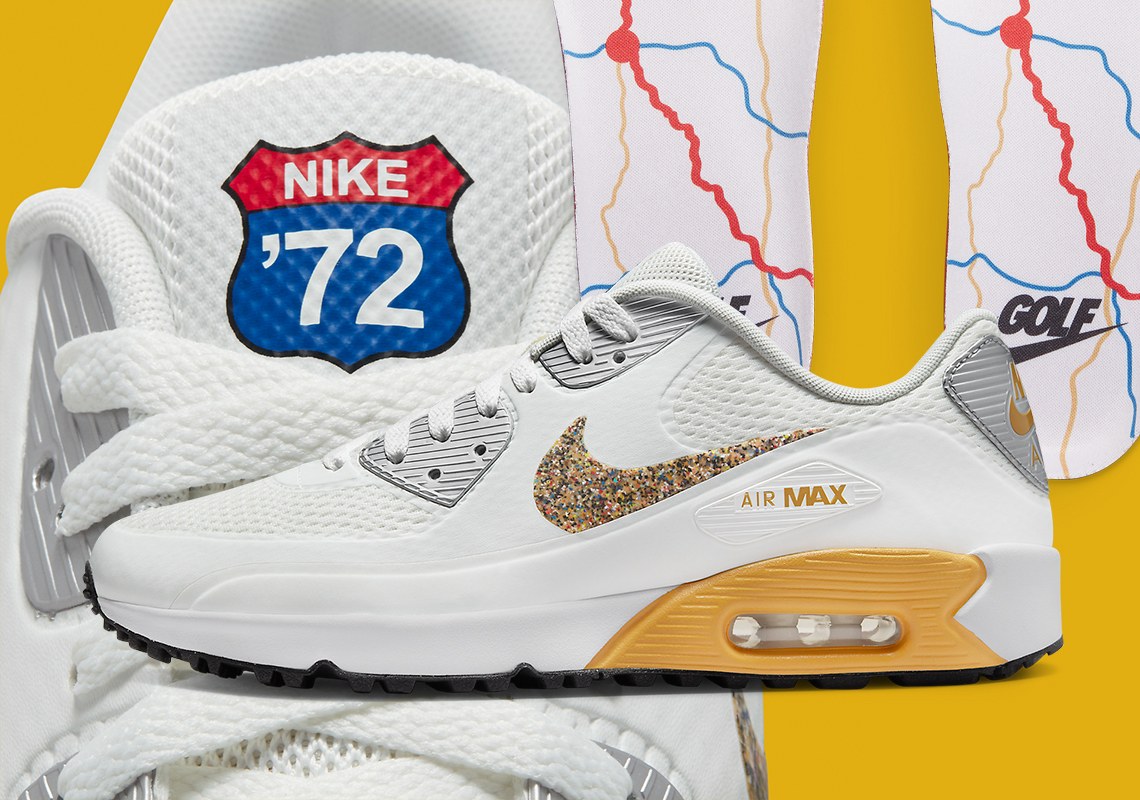 Nike Tees Up The Air Max 90 Golf "PGA Championship" With Map Of Tulsa