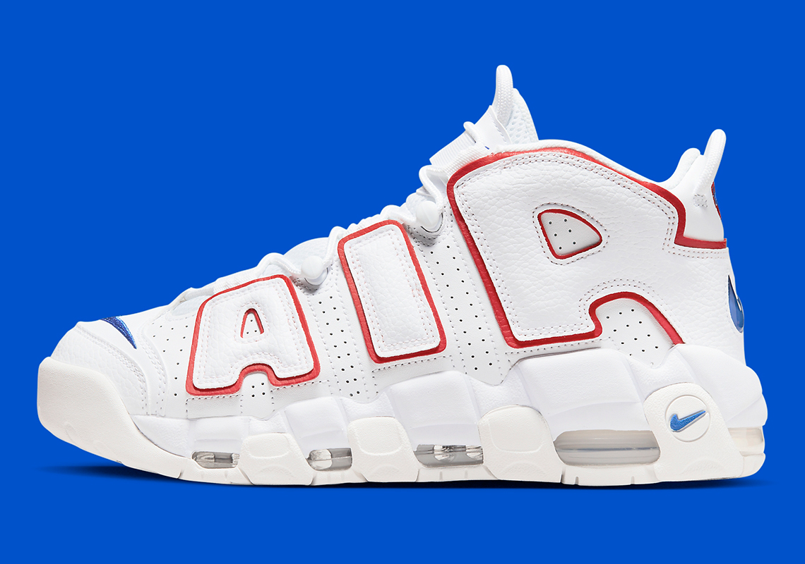 Red white and sales blue uptempos