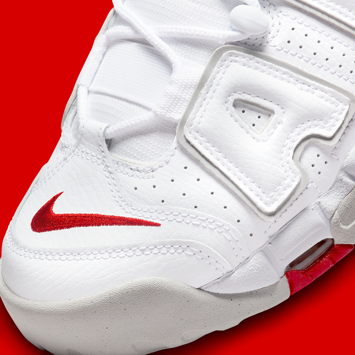 Nike AIR MORE UPTEMPO '96 White - WHITE/TEAM RED-SUMMIT WHITE-TM BEST GREY