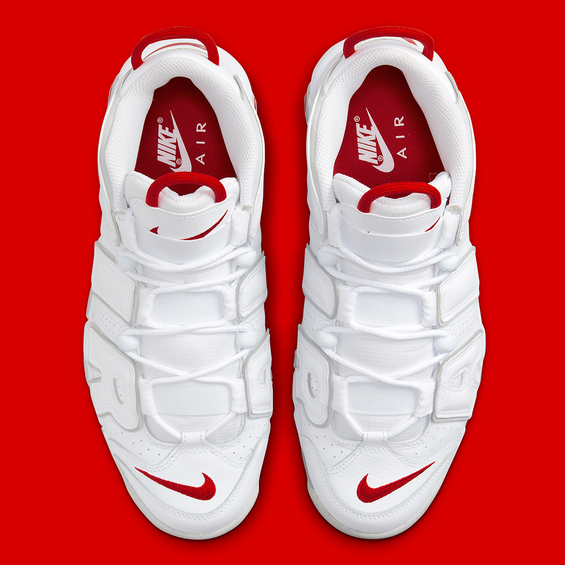 Nike Air More Uptempo White Red Grey DX8695-100 | SneakerNews.com