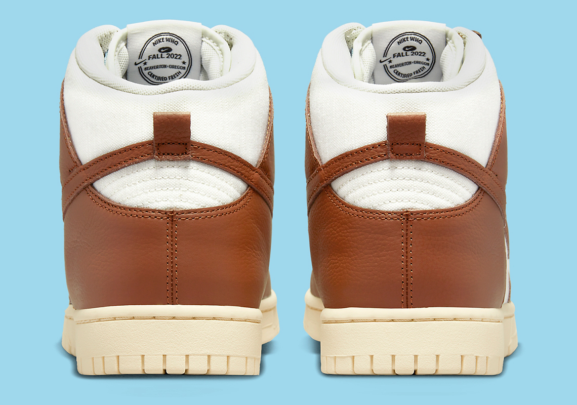 nike dunk high certified fresh brown white blue release date 1