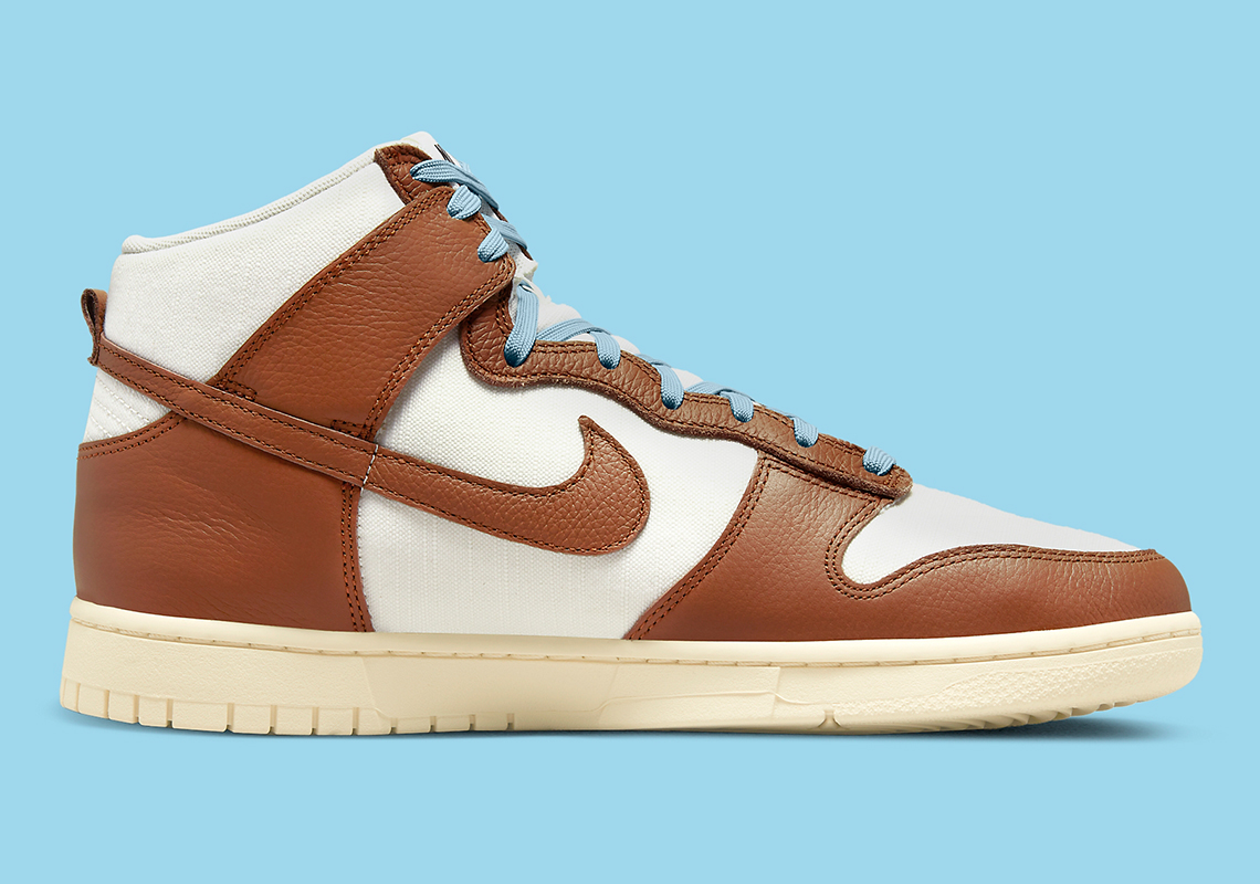 nike dunk high certified fresh brown white blue release date 6