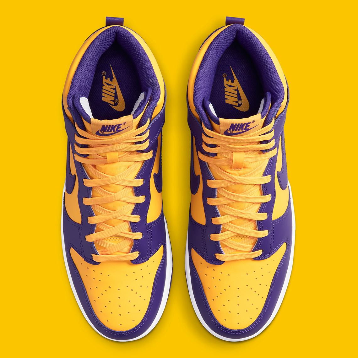 yellow and purple nikes