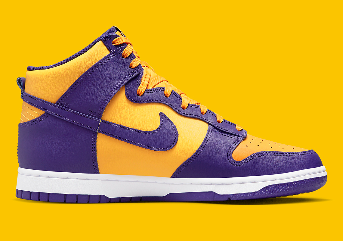 purple and yellow dunks