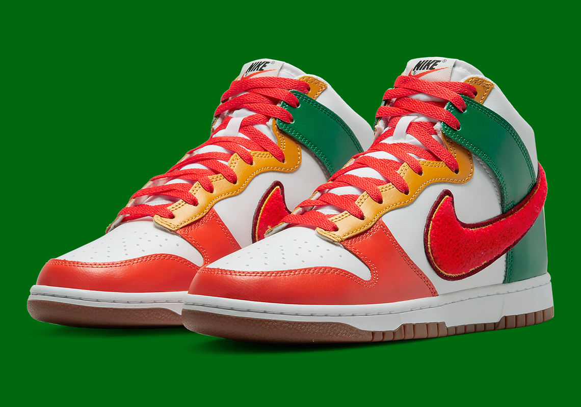 The Nike Dunk High University Ushers In A Multi-Color Style For The 1985 Classic