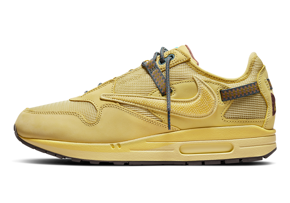 travis scott shoes nike air max 1 gold