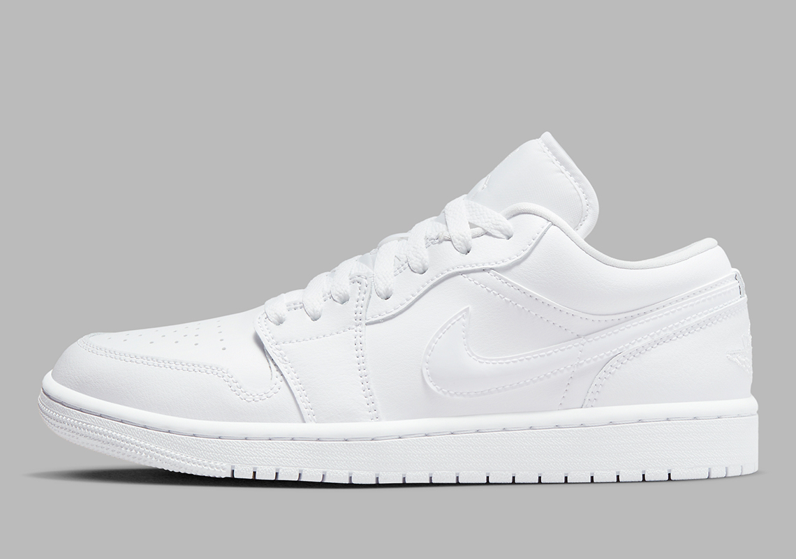 Air Jordan 1 Low Triple White 2022 DV0990-111 | SneakerNews.com