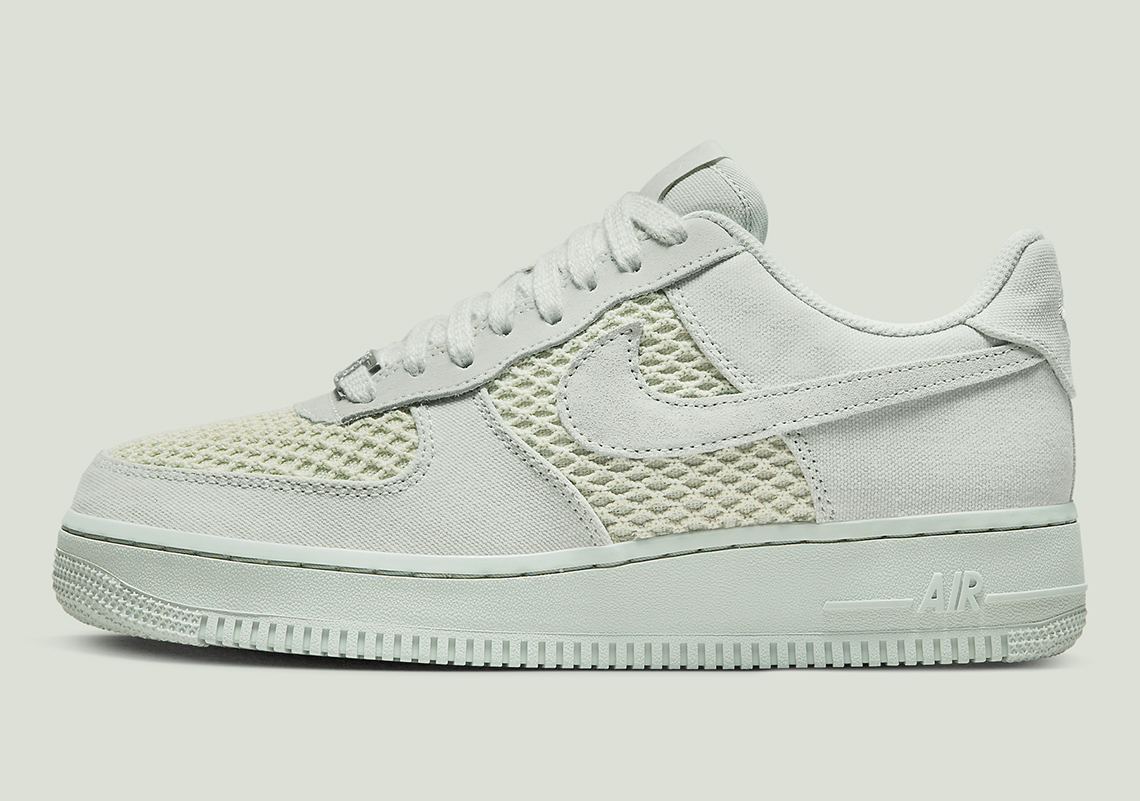 Mesh Inserts And Canvas Build Out This Tonal Nike Air Force 1