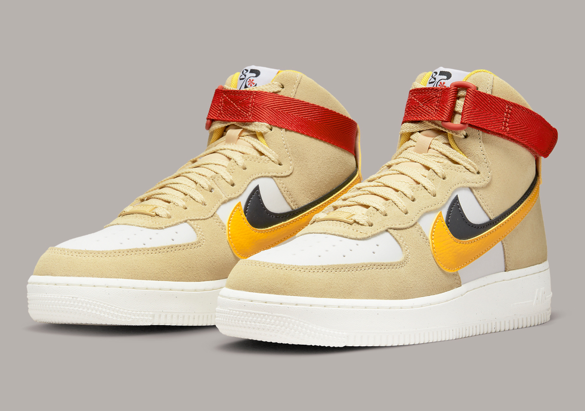 The Nike Air Force 1 High Returns With “Sesame”-Colored Suede ...