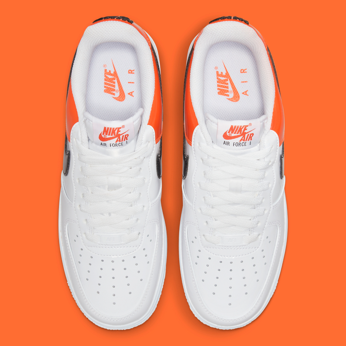 Nike Air Force 1 Low White/Patent Orange DJ9942-103