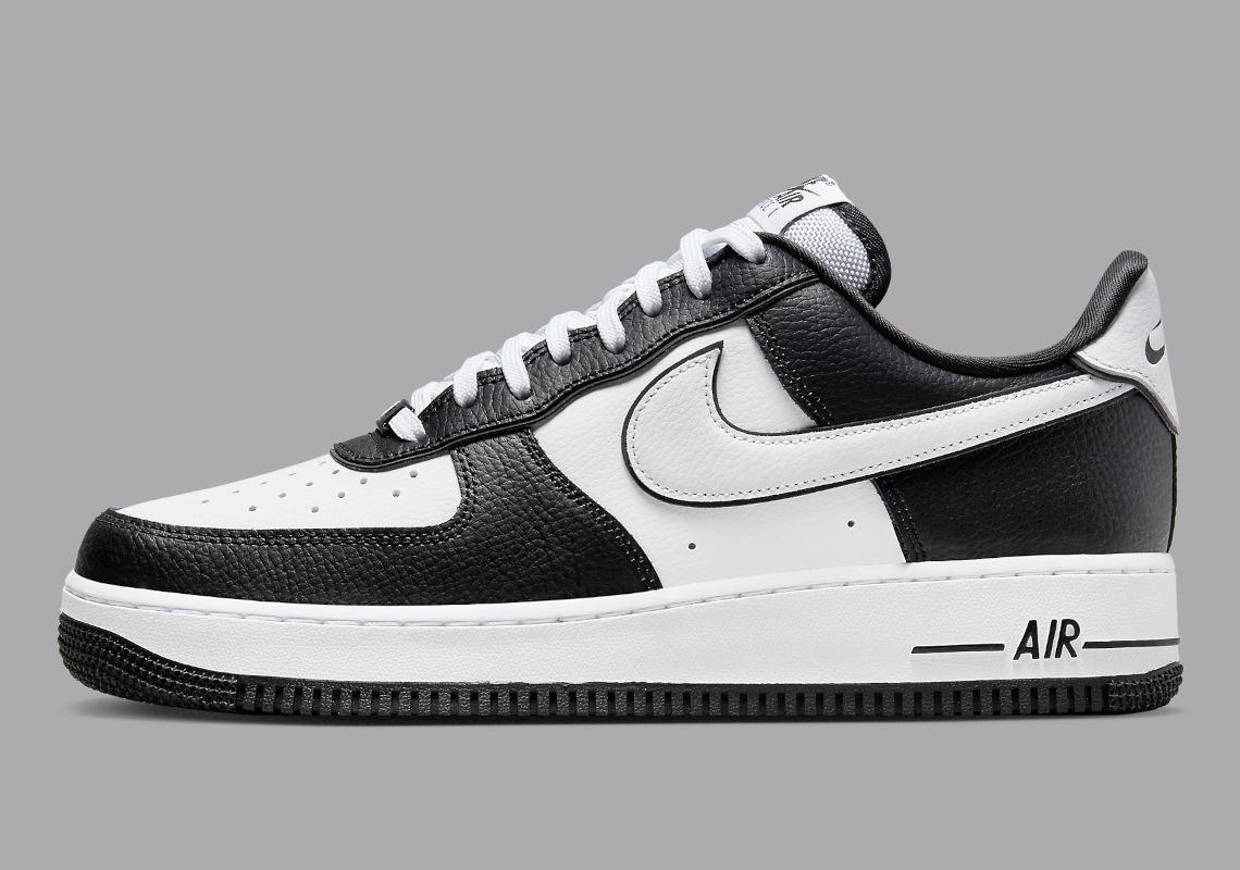 nike air force black and white