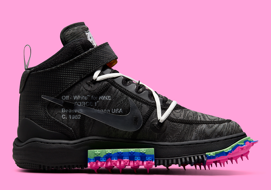 Off-White Nike Air Force 1 Mid Black DO6290-001 Release Date ...