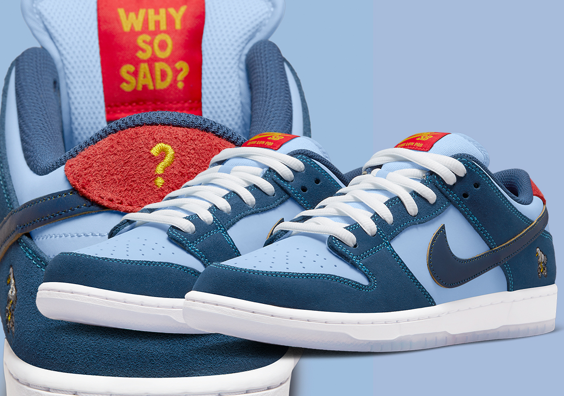 Why So Sad? x Nike SB Dunk Low DX5549-400 | SneakerNews.com